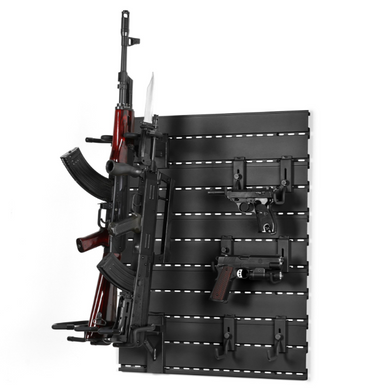 Wall Rack System - 5 Panels w/ 3 Rifle & 6 Hooks