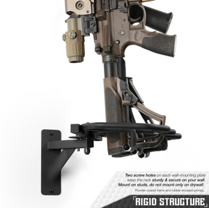 Adjustable Wall-Mount 3-Rifle Rack