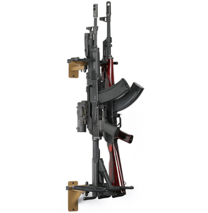 Adjustable Wall-Mount 3-Rifle Rack