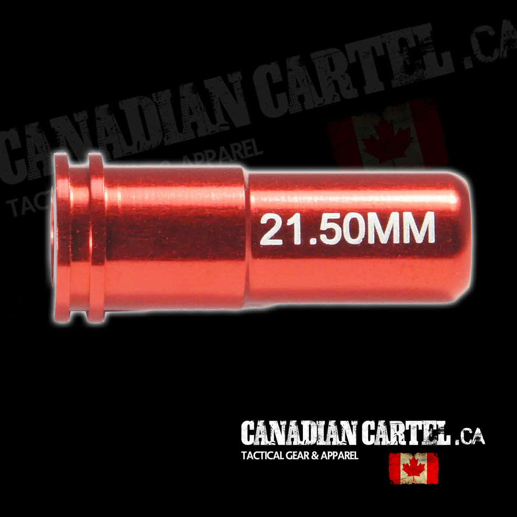 CNC Aluminum Double O-Ring Air Seal Nozzle (21.50mm) for Airsoft AEG Series