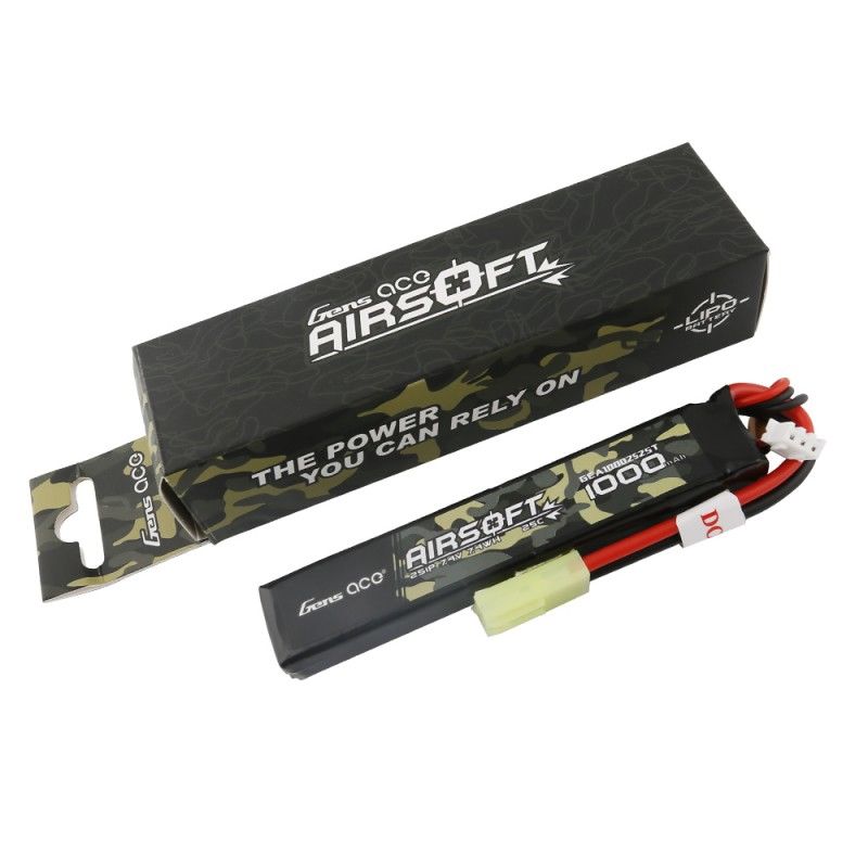 1000mAh 2S1P 7.4V 25C LiPo Tamiya Plug