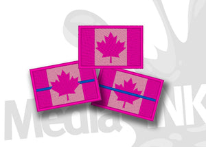 Canada Flag Hot Pink/Pink