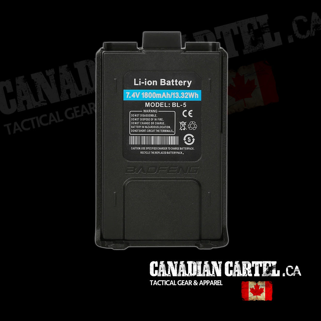 Li-ion Battery for Baofeng UV-5R Series (1800MAH)