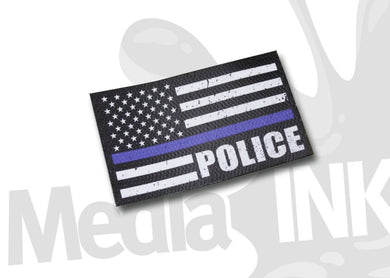 Distressed Thin Blue Line USA Flag